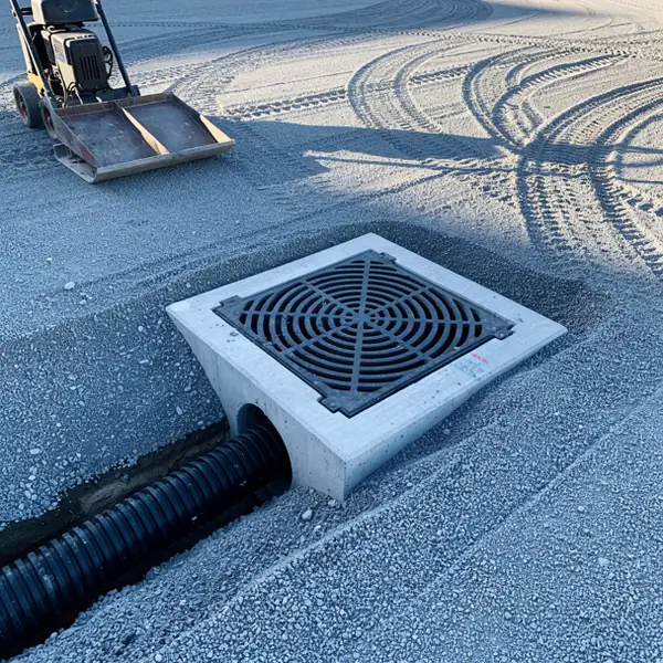 Catch basin installed in Guelph parking lot