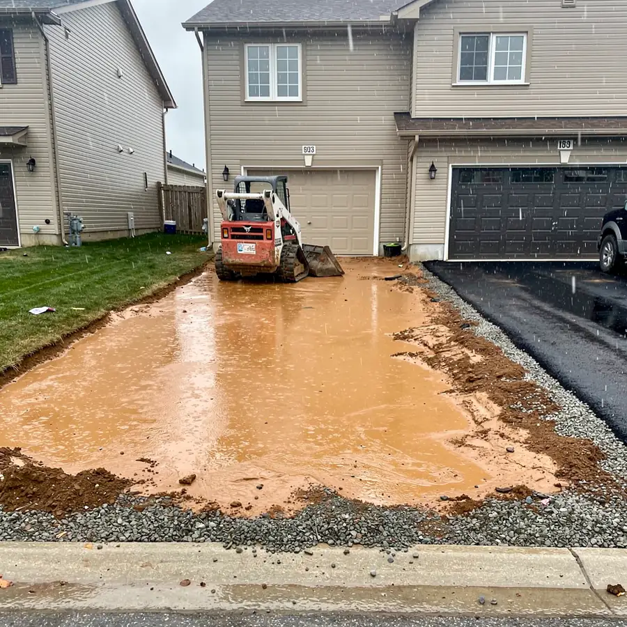 Driveway dug out to clay in Guelph