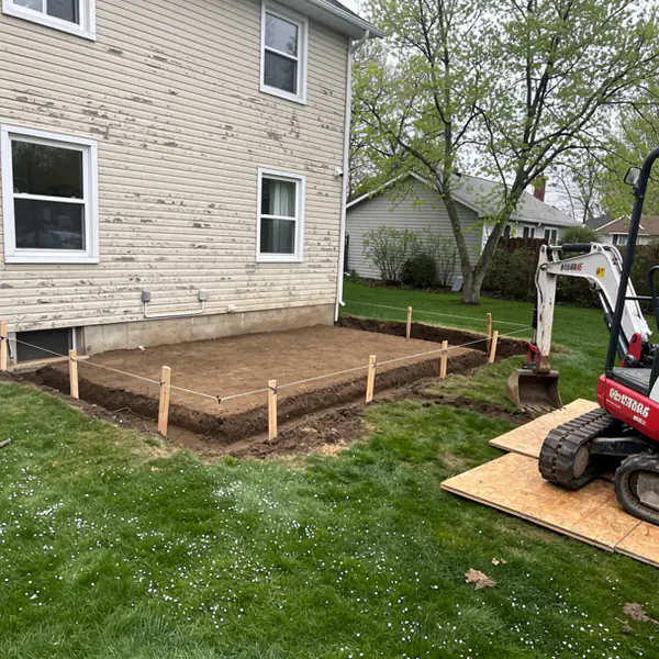 Footing trench ready for inspection in Guelph